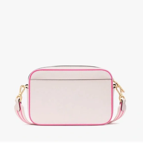 Kate Spade NEW Pink Crossbody Mini Camera Bag with Guitar Strap - Picture 7 of 16